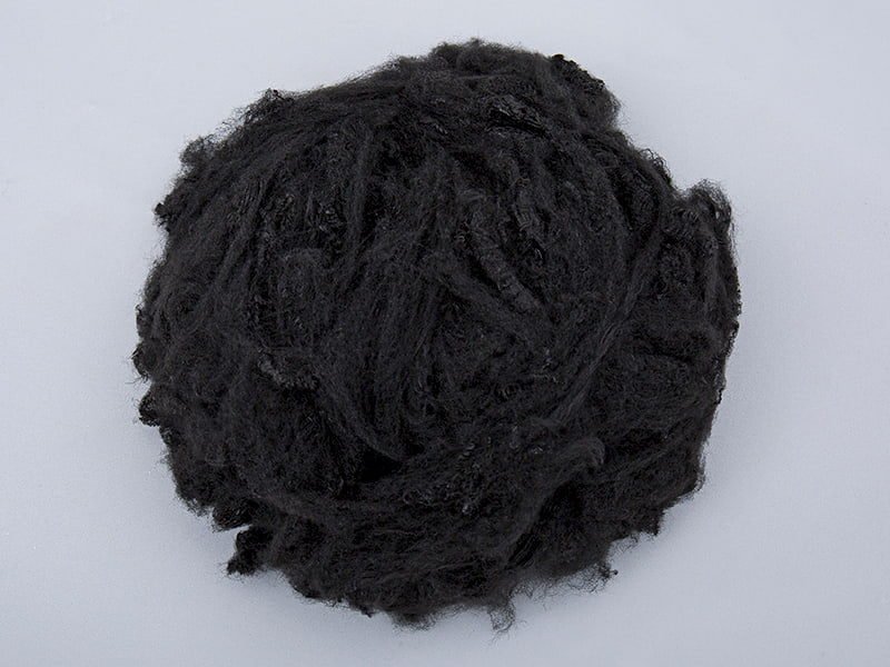 1.5D EMW-04R কালো কেমিক্যাল ফাইবার নন বোনা ফাইবার